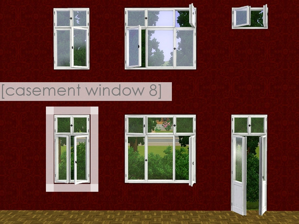 Sims 3 — casement window 8 by madaya74 — 1 tile open endtable version 