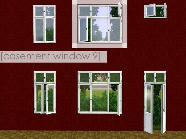 Sims 3 — casement window 9 by madaya74 — 2 tile open counter version