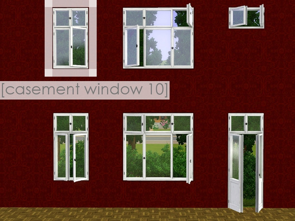 Sims 3 — casement window 10 by madaya74 — 1 tile open counter version