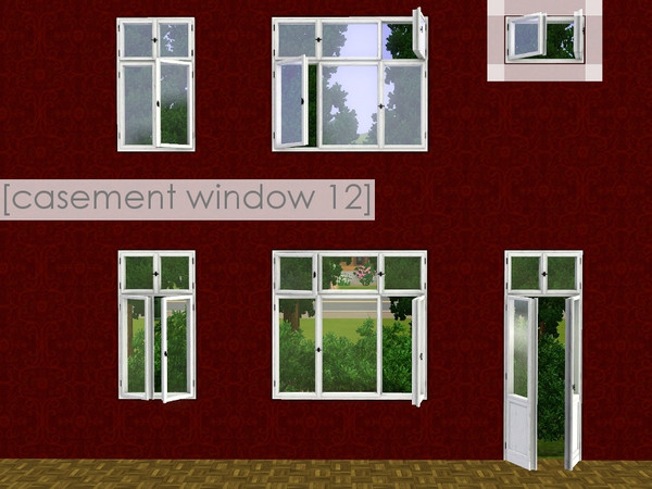 Sims 3 — casement window 12 by madaya74 — 1 tile open upper version