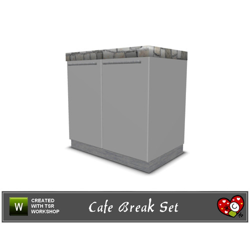 Sims 3 — Cafe Break Set_Counter-1 by mensure — Cafe Break Set_Counter-1 by mensure. Recolorable three parts. 