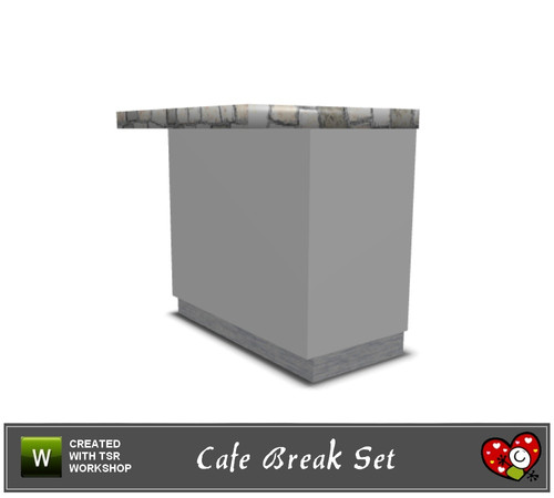 Sims 3 — Cafe Break Set_Counter-2 by mensure — Cafe Break Set_Counter-2 by mensure. Recolorable three parts.