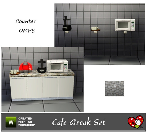 Sims 3 — Cafe Break Set_Counter OMSP by mensure — Cafe Break Set_Counter OMSP by mensure. It was cloned from a counter so