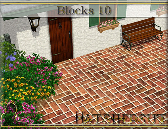 Sims 3 — Blocks 10 by hatshepsut — Hardwearing rock paving terrain
