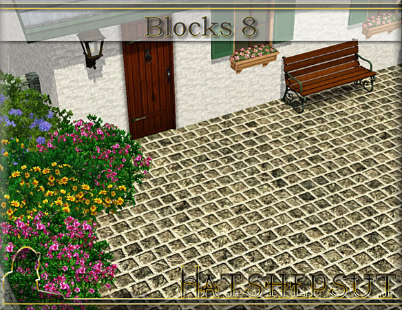 Sims 3 — Blocks 8 by hatshepsut — Hardwearing rock paving terrain