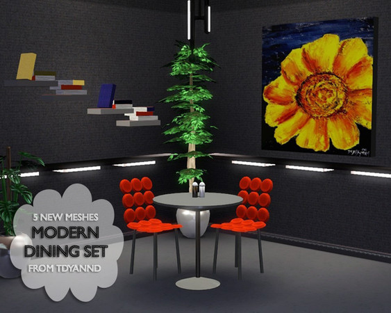 Sims 3 — Modern Dining Set by tdyannd — 
