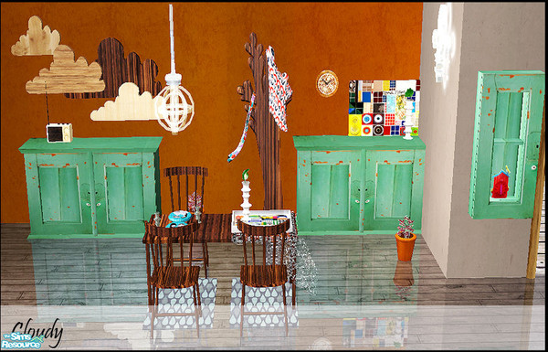Sims 2 — cloudy by steffor — a cloudy set for cloudy and rainy april