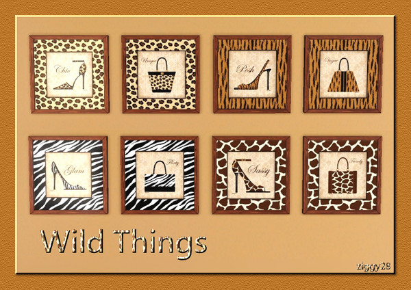 Sims 3 — Wild Things by ziggy28 — You know the old saying 'You can never have enough shoes and handbags?' Well here are