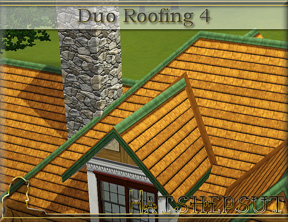 Sims 3 — Duo Roofing 4 by hatshepsut — Duo coloured roofing