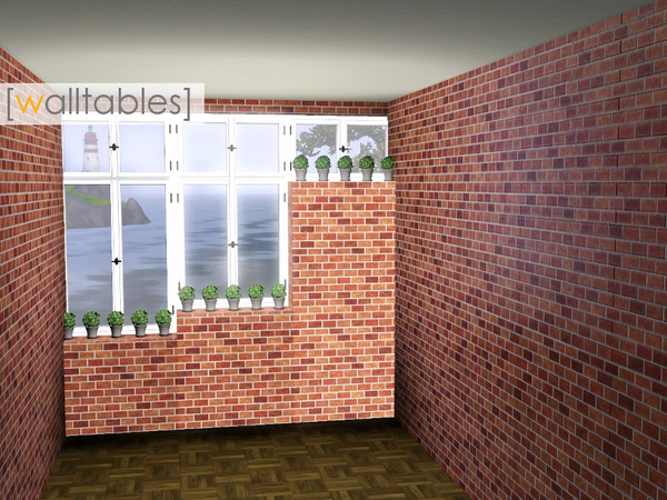 Sims 3 — walltables by madaya74 — This set contains three simple block walltables with different heights matching to my
