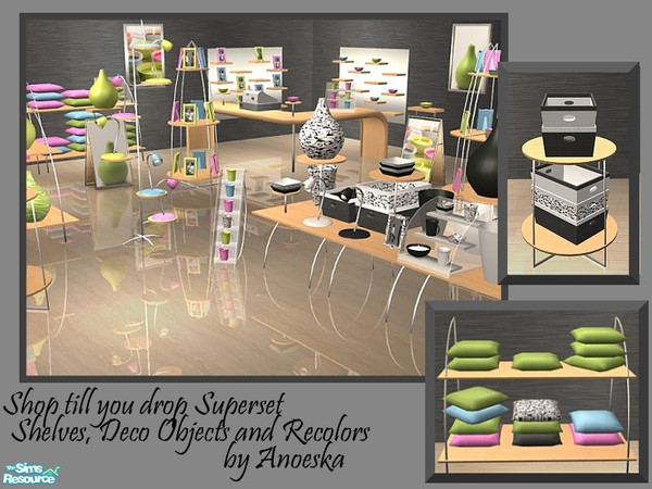 Sims 2 — Shop till you drop Superset by AnoeskaB — Get ready for a whole new way of designing your shops! The whole shop