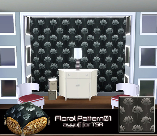 Sims 3 — Floral Pattern01 by ayyuff — 