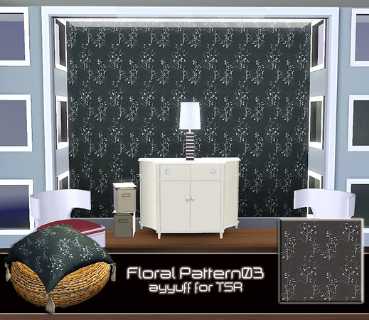 Sims 3 — Floral Pattern03 by ayyuff — 