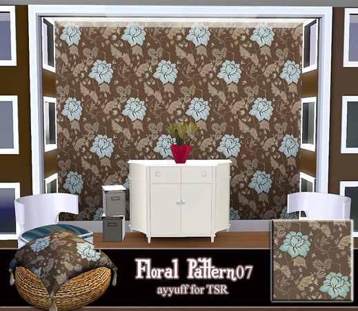 Sims 3 — Floral Pattern07 by ayyuff — 