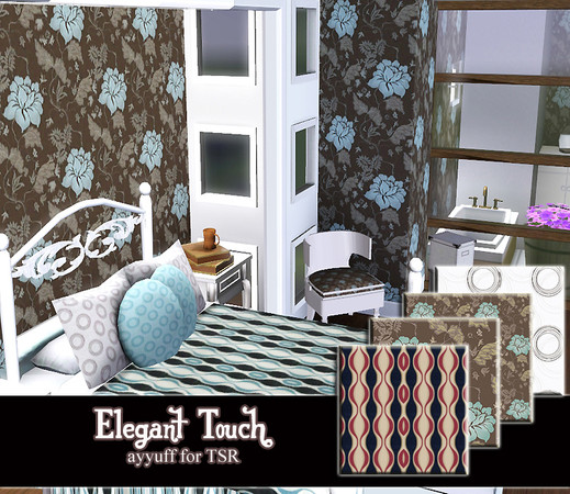 Sims 3 — Elegant Touch by ayyuff — 4 new patterns..