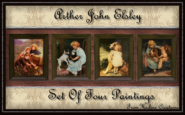 Sims 3 — Arthur John Elsley by keilorr — Four Paintings by Arthur John Elsley