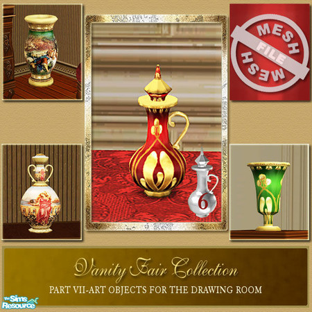 Sims 2 — Vanity Fair Art Objects  - Art Object 6 Mesh by Cashcraft — Part VII of the Vanity Fair collection is a