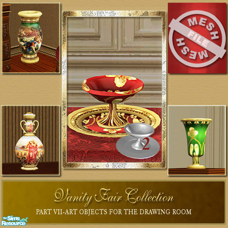 Sims 2 — Vanity Fair Art Objects  - Art Object 2 Mesh by Cashcraft — Part VII of the Vanity Fair collection is a