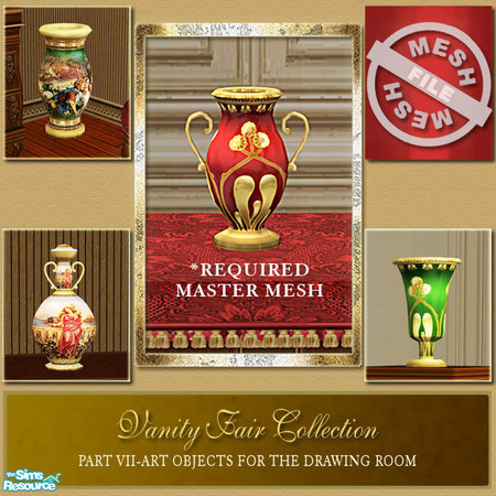 Sims 2 — Vanity Fair Art Objects  - Art Object 1 Mesh by Cashcraft — Part VII of the Vanity Fair collection is a