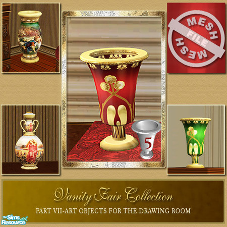 Sims 2 — Vanity Fair Art Objects  -  Art Object 5 Mesh by Cashcraft — Part VII of the Vanity Fair collection is a
