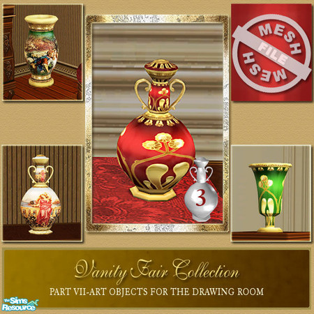 Sims 2 — Vanity Fair Art Objects  - Art Object 3 Mesh by Cashcraft — Part VII of the Vanity Fair collection is a