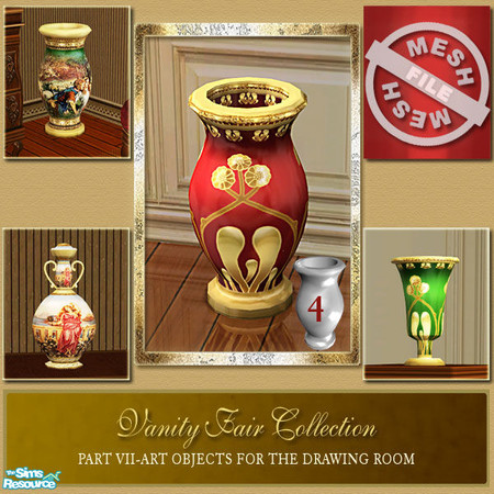 Sims 2 — Vanity Fair Art Objects  -  Art Object 4 Mesh by Cashcraft — Part VII of the Vanity Fair collection is a