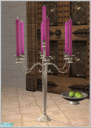 Sims 2 — india set - India Candleholder-silver by Birgit43 — 