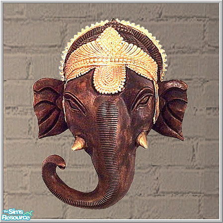 Sims 2 — india set - B43 India Woodenganesha Mask by Birgit43 — 