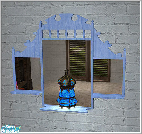 Sims 2 — india set - B43 Indian Mirror Blue by Birgit43 — 