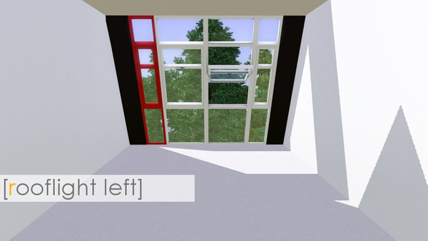 Sims 3 — Rooflight Left by madaya74 — small rooflight, left side