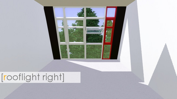 Sims 3 — Rooflight Right by madaya74 — small rooflight, right side