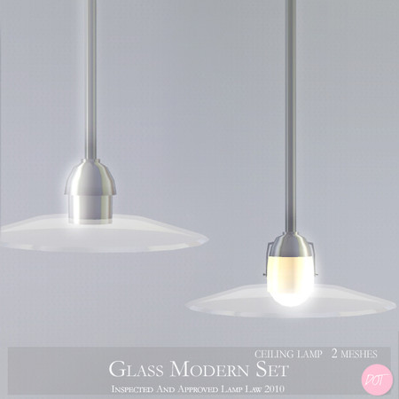 Sims 3 — Glass Modern Lamp Set by DOT — Glass Modern Lamp Set 2 meshes Lamps by DOT of The Sims Resource TSR