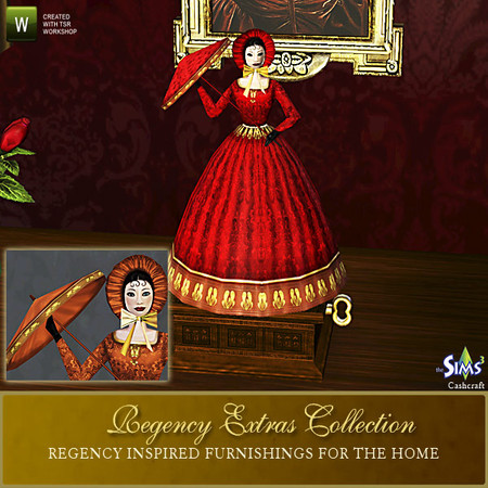 Sims 3 — Antique Music Box by Cashcraft — Antique Victorian music box, created by cashcraft,