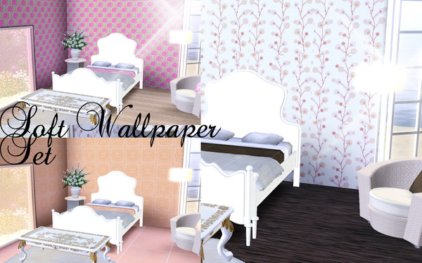 Sims 3 — Soft Wallpaper Set by TSR Archive — Soft Wallpapers for your sims :)