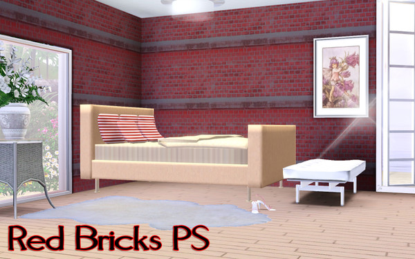 Sims 3 — Red Bricks PS by TSR Archive — Pattern made by Pralinesims for TSR