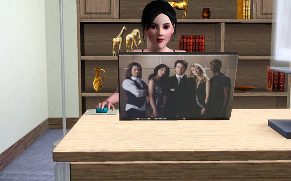 Sims 3 — leverage laptop by evilerci — laptop featuring the cast of leverage 