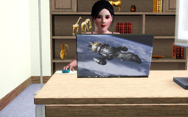 Sims 3 — Firefly laptop by evilerci — Laptop featuring the spaceship Serenity from Firefly 