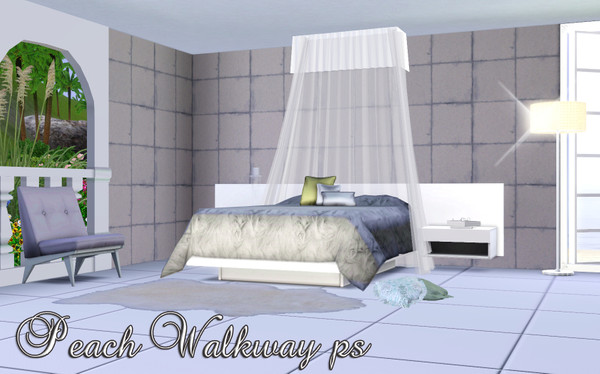 Sims 3 — Peach Walkway PS by TSR Archive — Pattern made by Pralinesims for TSR