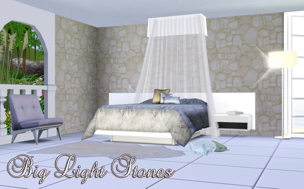 Sims 3 — Big Light Stones  by TSR Archive — Pattern made by Pralinesims for TSR
