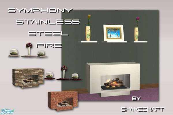 Sims 2 — Symphony Stainless Steel Fire - Set by Shakeshaft — A new mesh set, set high standards with the Symphony