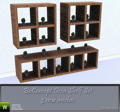 Sims 3 — BoConcept Occa Shelf Set by Sugar-Baby756 — By Sugar-Baby