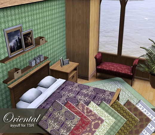 Sims 3 — Oriental by ayyuff — 8 oriental patterns..