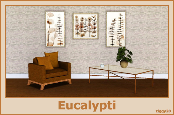 Sims 3 — Eucalypti by ziggy28 — A set of three X-Ray Eucalpti by the artist Steven Meyers. 