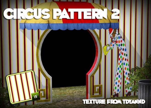 Sims 3 — Circus Pattern 2 by tdyannd — One of three Circus themed patterns as requested by paramiti!