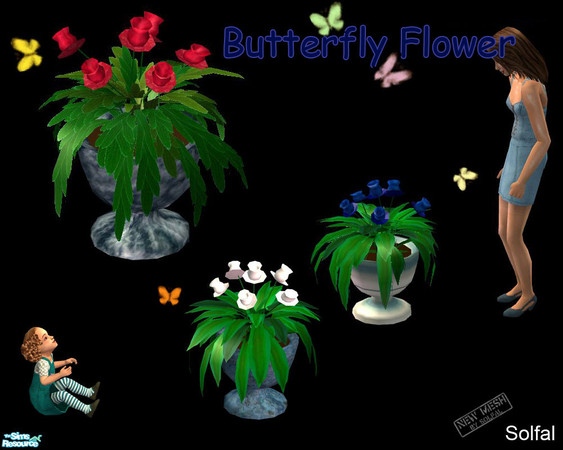 Sims 2 — Butterfly Flower by solfal — 