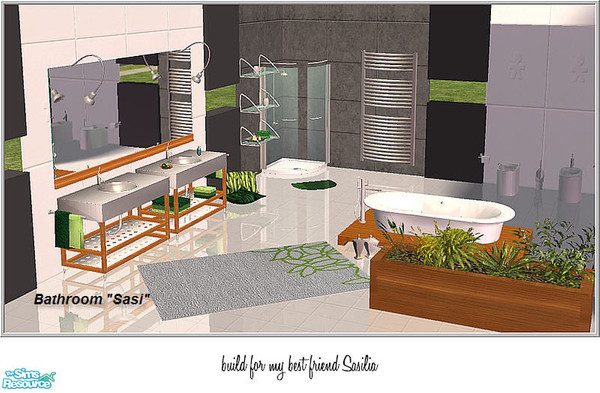 Sims 2 — bathroom -Sasi by Birgit43 — rebuild of real bathroom objects