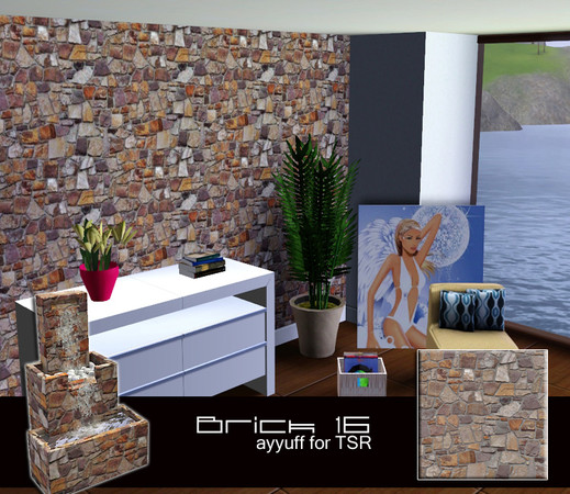 Sims 3 — Brick Pattern16 by ayyuff — 