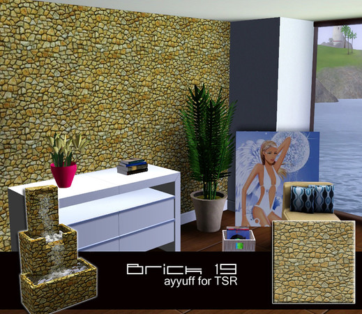 Sims 3 — Brick Pattern19 by ayyuff — 