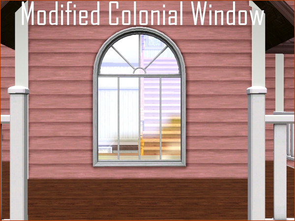 Sims 3 — Modified Colonial Window - Three Bars by lilliebou — Hi, this is a modified colonial window from the base game.