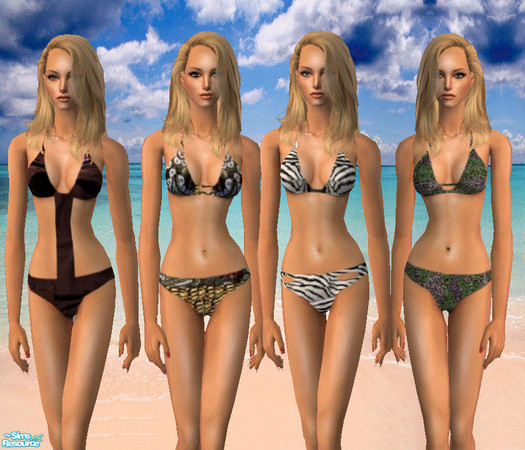 Sims 2 — Summer bikini set #2 by TSR Archive — Hey! Here is a fresh new bikini set! Enjoy it! :)